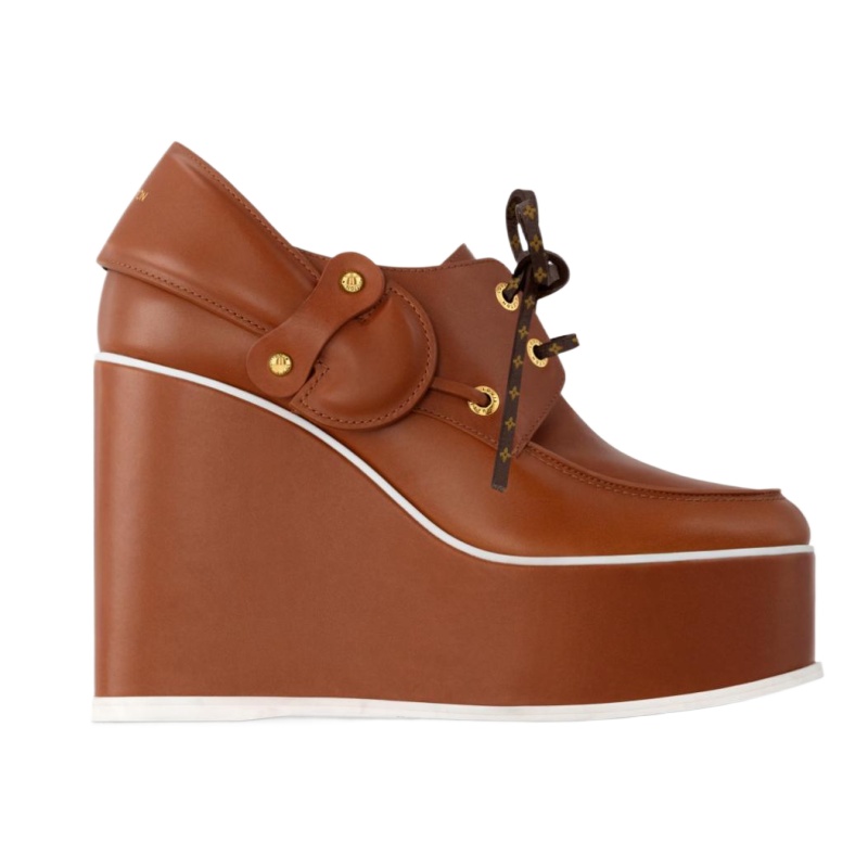 Louis Vuitton LV Cove Wedge Boat Shoe - Image 3